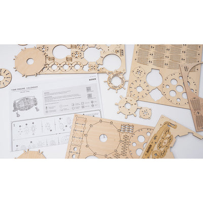 KJ9051 TIME ENGINE CALENDAR KIT WOODEN CONSTRUCTION 53805418