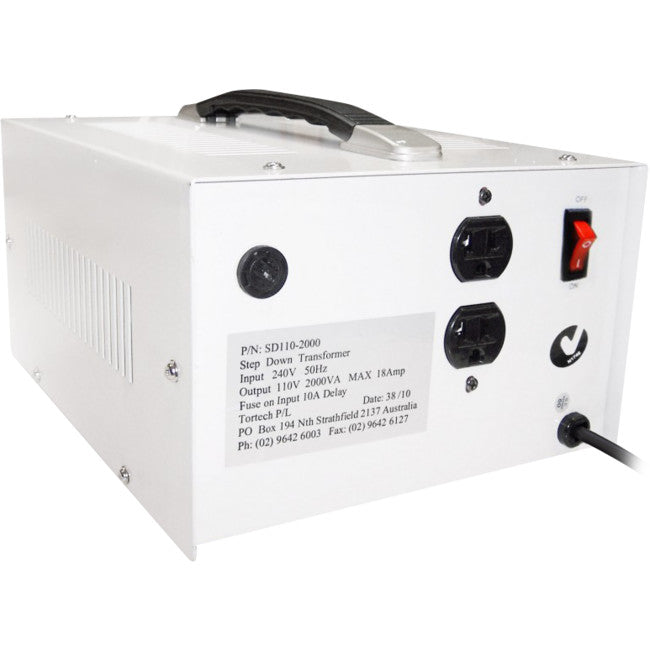 SD110-2000W 2000W USA STEPDOWN TRANSFORMER 110V DIELECTRICALLY ISOLATED TORTECH SD110-2000