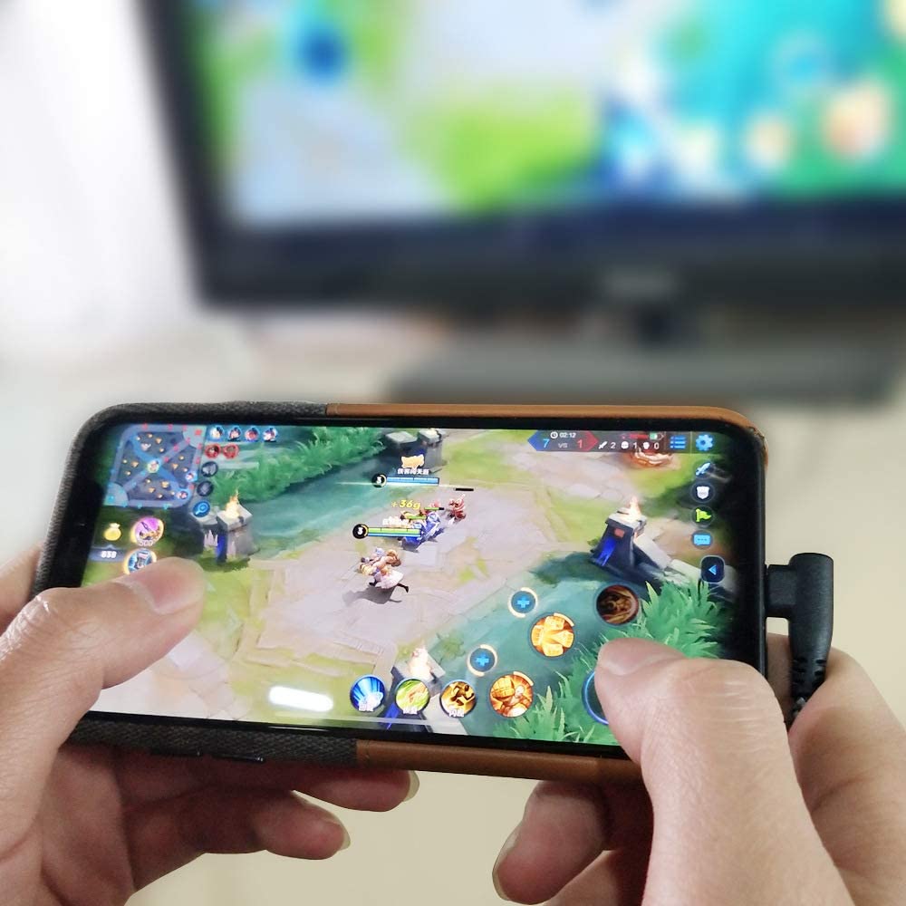 Lightning to HDMI Cable iPhone iPad Nylon Braided 1080P HDTV Digital AV Adapter iPhone 7 8 X XS MAX iPad Red or Black Colour