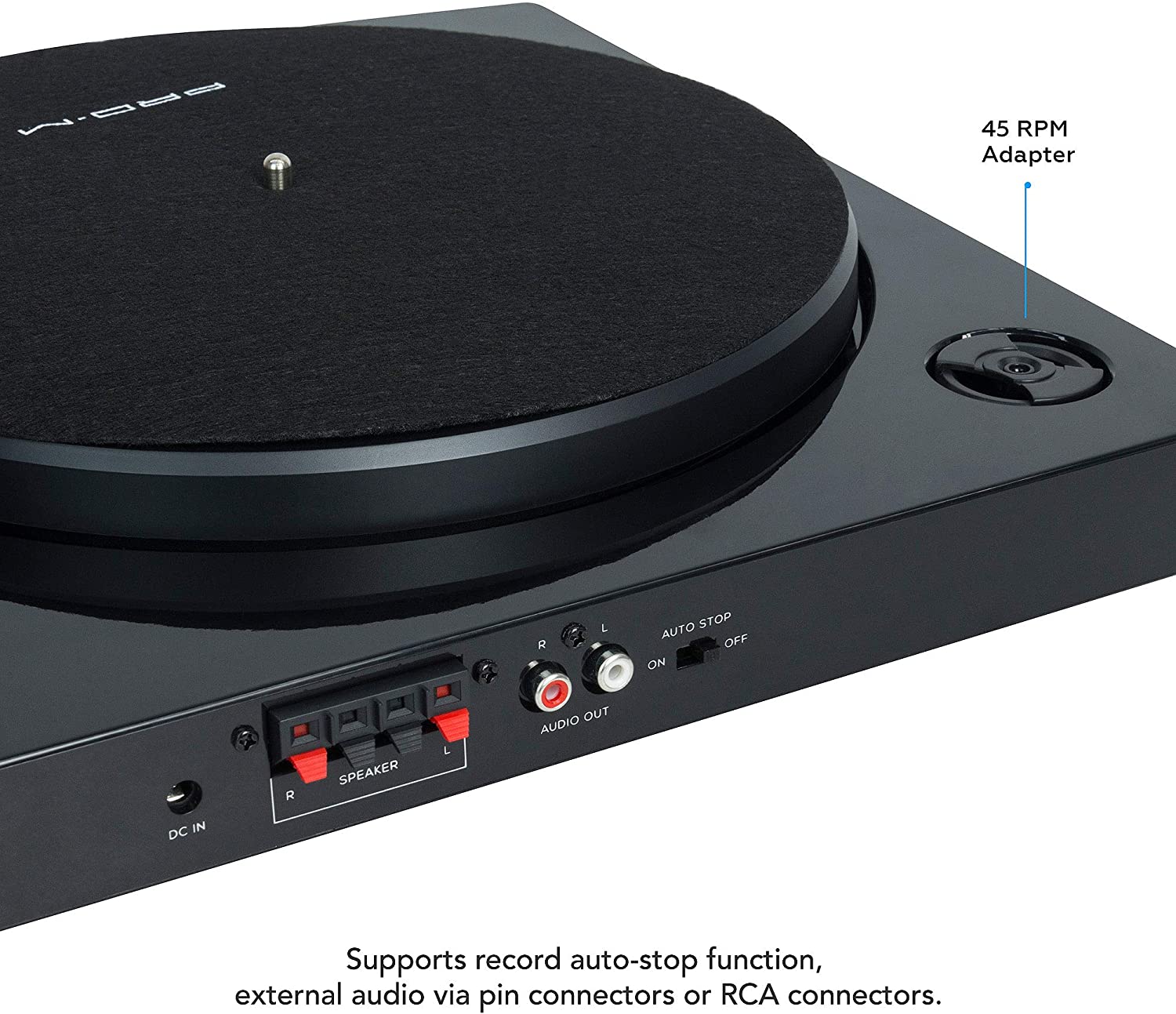 Mbeat Pro-M Stereo Turntable System with Bluetooth - Black