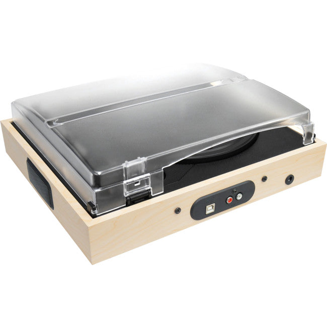 USBTR68 CLASSIC USB TURNTABLE RECORDER WOODEN DESIGN MBEAT MB-USBTR68