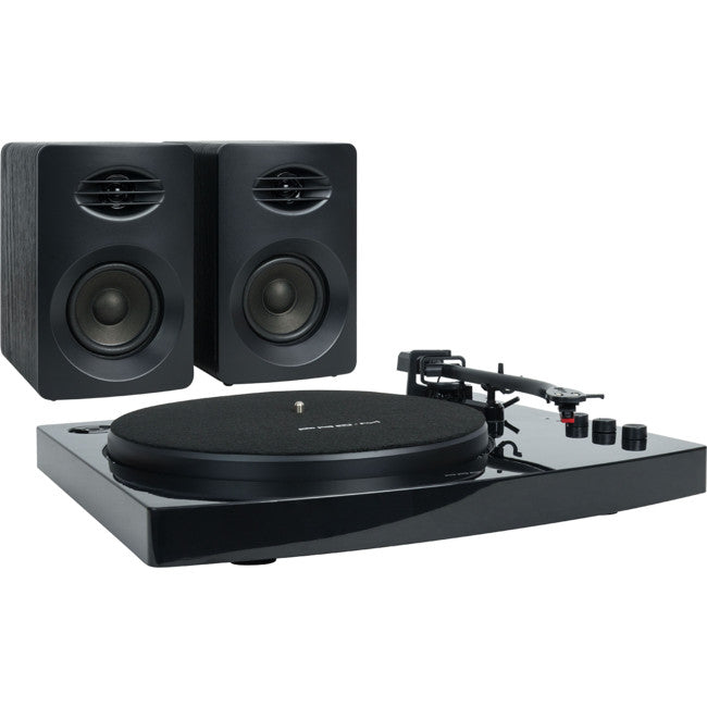 MBTR518K RETRO TURNTABLE WITH SPEAKERS BLUETOOTH BLACK PRO-M MBEAT MB-TR518K