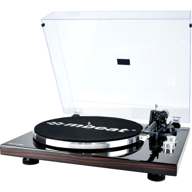 PT18K MBEAT BLUETOOTH TURNTABLE DARK WOOD MBEAT