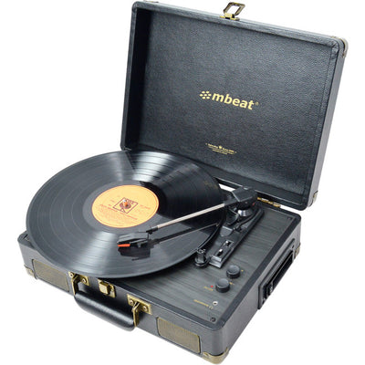 TR166BLK BLUETOOTH CASSETTE TURNTABLE RETRO DESIGN MBEAT
