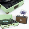 TR96TGN VINTAGE TURNTABLE WITH BT GREEN WOODSTOCK II MBEAT MB-TR96TGN