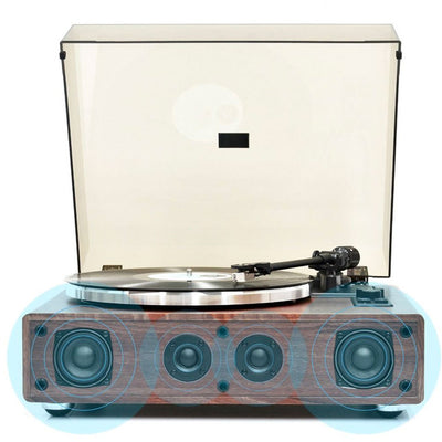 PT38AWT HIFI TURNTABLE WITH SPEAKER BLUETOOTH MBEAT MB-PT-38AWT