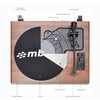 PT38AWT HIFI TURNTABLE WITH SPEAKER BLUETOOTH MBEAT MB-PT-38AWT