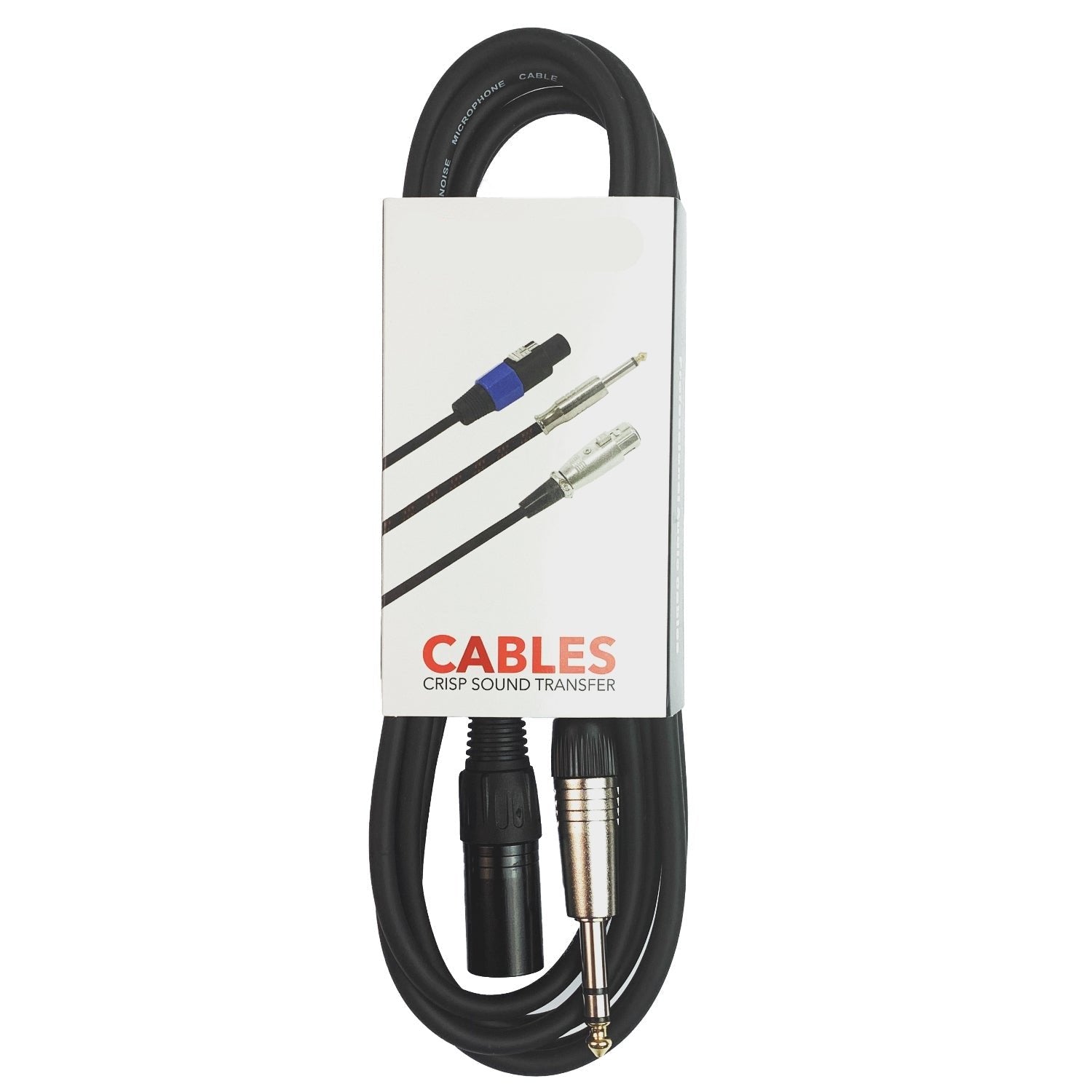 6.35mm 1/4 inch TRS Jack to XLR Male Balanced Interconnect Cord Patch Cable 9 Meter for Mixer Power Speaker Acoustic Guitar Studio Monitor