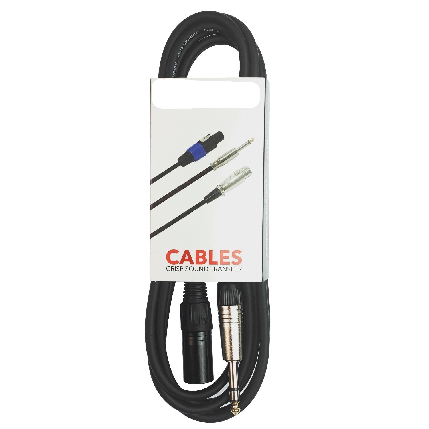 6.35mm 1/4 inch TRS Jack to XLR Male Balanced Interconnect Cord Patch Cable 1.5 Meter for Mixer Power Speaker Acoustic Guitar Studio Monit