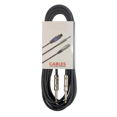 6.35mm TS 1/4 Inch Jack to 1/4 Inch Jack Audio Guitar Instrument Patch Cable for E-Piano Saxophone Bass Keyboard 6 Meters