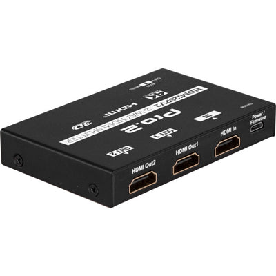 HDMI2SPV2 18GBPS 2 WAY HDMI SPLITTER 1 IN 2 OUT SLIM HDMI 2.0 PRO2 SX-SP05S
