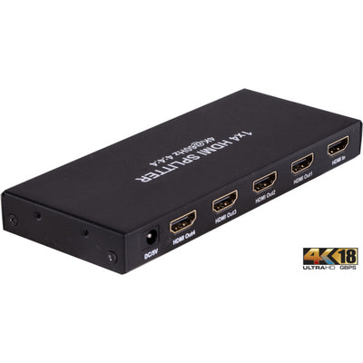 HDMI4SPV2 18GBPS 4 WAY HDMI SPLITTER 1 IN 4 OUT SLIM HDMI 2.0 PRO2 SX-SP06