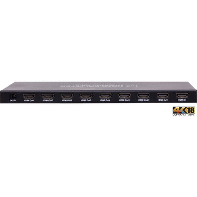 HDMI8SPV2 18GBPS 8 WAY HDMI SPLITTER 1 IN 8 OUT SLIM HDMI 2.0 PRO2 SX-SP070