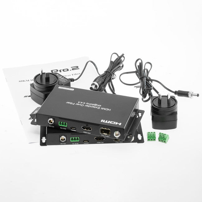 HDMIFIB18G 60KM HDMI EXTENDER OVER FIBRE 4K@60HZ BASE ONLY REQR MODULE PRO2 SX-EF04