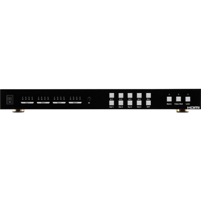 HDMIMX4422 4X4 4-IN 4-OUT HDMI MATRIX 2X2 VIDEO WALL RS232 IP PRO2 SMX44