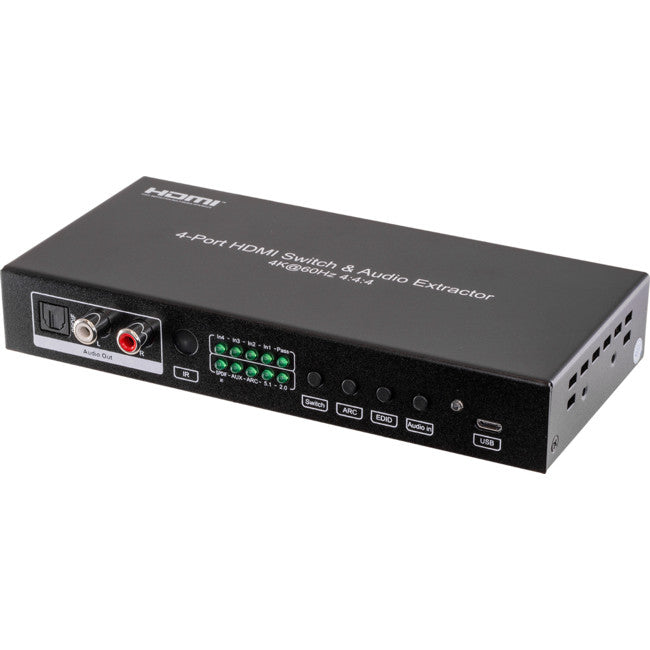 HDMI4S18G 4-WAY 18GBPS HDMI SWITCHER AUDIO EXTRACTION HDMI2.0 HDR PRO2 SW-07