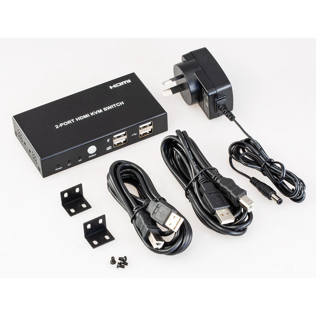 KVM2S 2 PORT 4K HDMI KVM SWITCH 4K 30HZ ACTIVE PRO2 KVM201