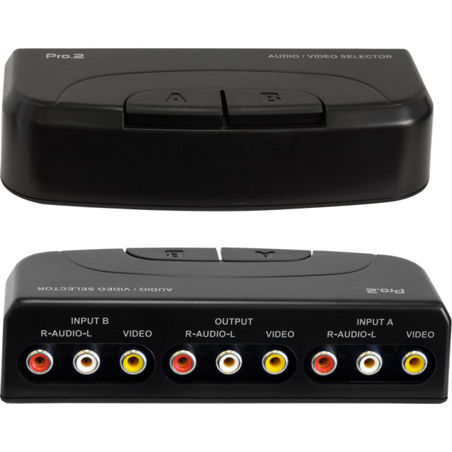 AV212 2-WAY COMPOSITE AV SELECTOR 2 IN 1 OUT AV SWITCHER PRO2