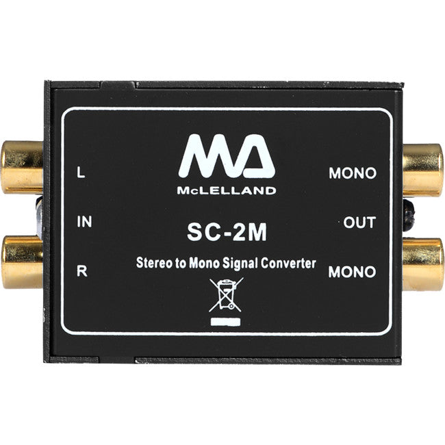 SC2M STEREO TO MONO AUDIO CONVERTER PASSIVE MCLELLAND SC-2M