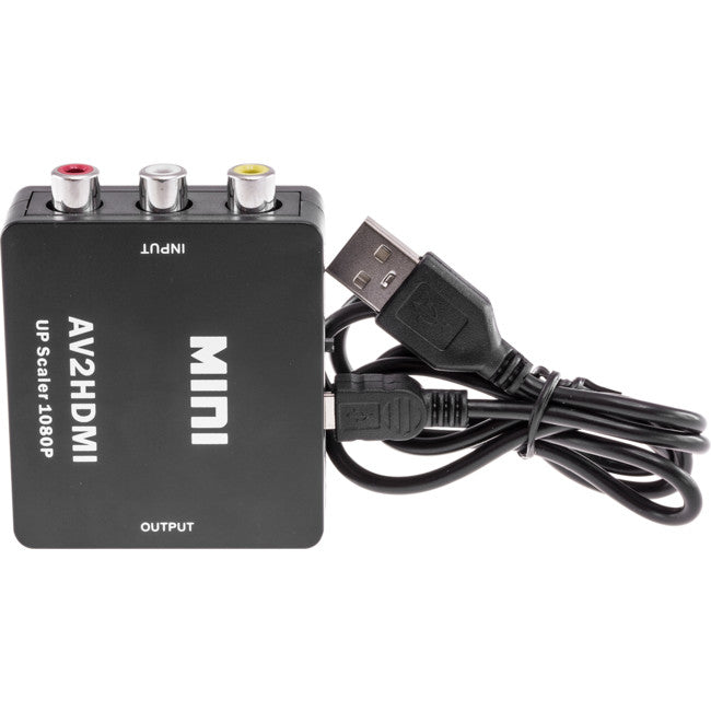 AV2HDMI COMPOSITE TO HDMI CONVERTER MINI PASSIVE 1080P UPSCALER PRO2 AV2HDMI