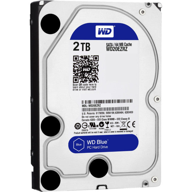 WD20EZRZ 3.5" 2TB HARD DRIVE SATA6 64M 5400RPM WD  BLUE WESTERN DIGITAL WD20EZRZ