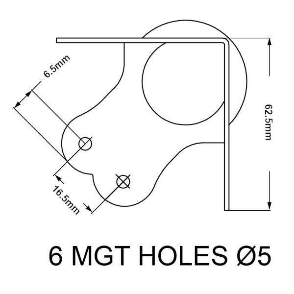 Sunken Ball Corner Road Flight Case Large Heavy Duty protector Hardware for Roadcase Fightcase Hardcase Tool Box