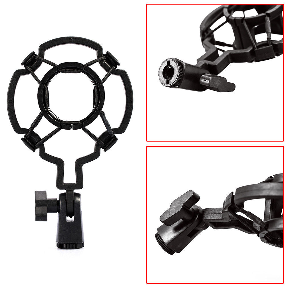 Mic Shock Mount For Condenser Microphone Universal Clip Holder Studio Sound Recording