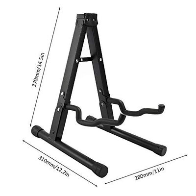 Single Guitar Stand A Frame Full Flat Folding Space Saver Compact for Electric Acoustic Bass