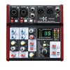 E-lektron AIM-66 U-PAD 4 Channel DSP Mixing Console streaming mixer USB Audio Interface Mic Input