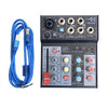 E-lektron 4 Channel Audio Interface Mixer mixing console for recoding singing conference