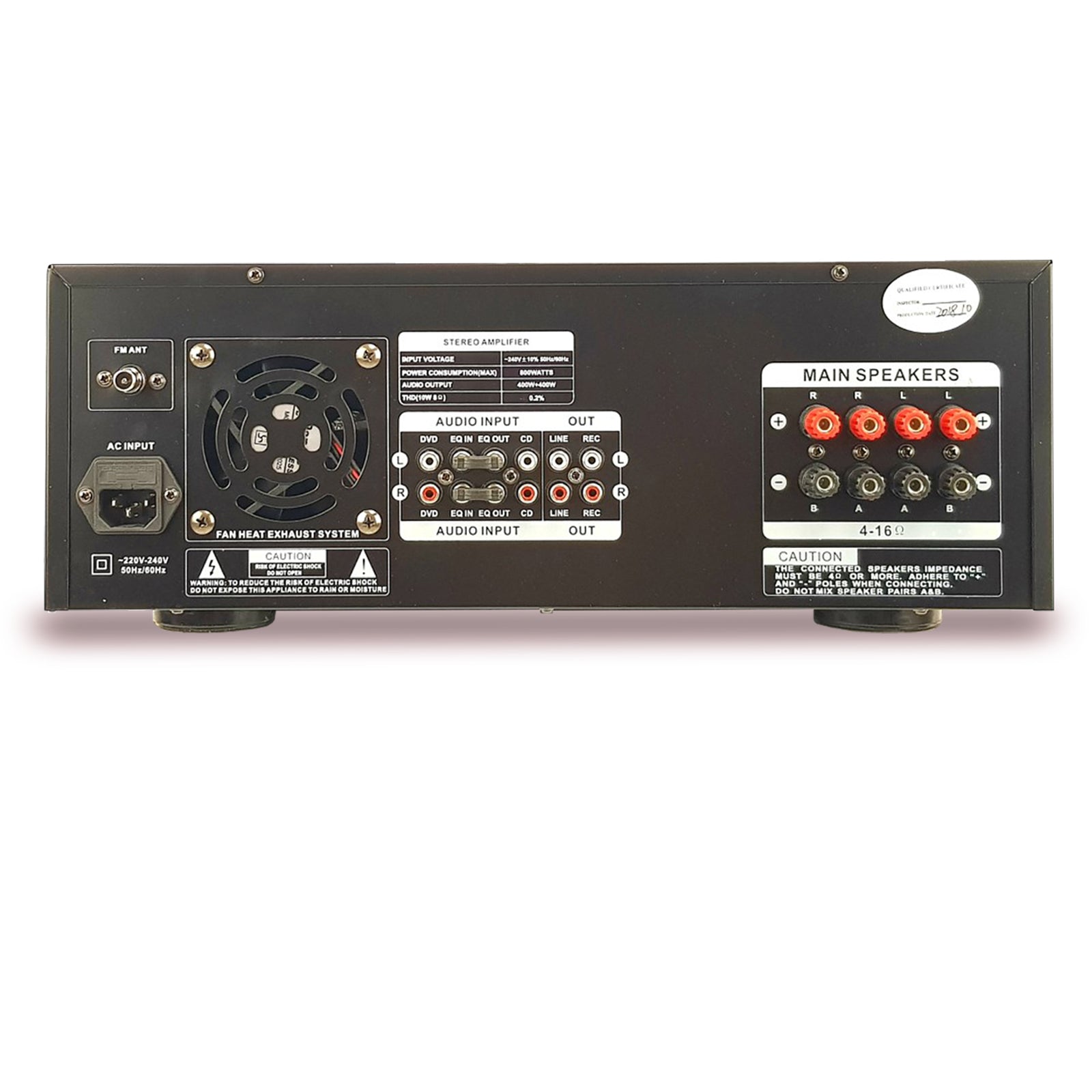 ASHTEC 1200w Bluetooth Mixer Amplifier + Pair of Speakers + Pair of Cordless Microphone + 10m Free Speaker Cable