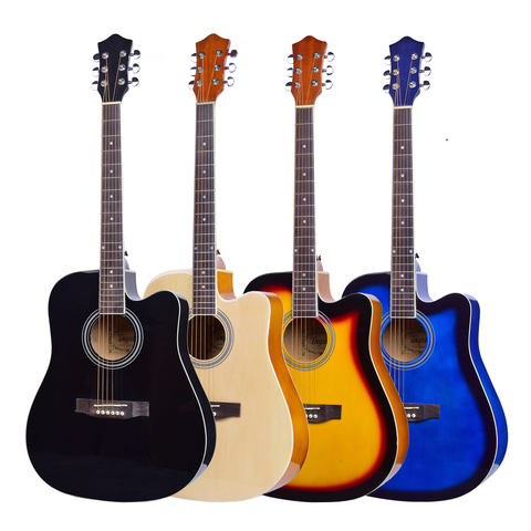Acoustic Electric Guitar Full Size 41 inches With Neck Adjustment Truss Rod