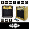 Guitar Amplifier 20W Rechargeable Bluetooth Amp USB FM Effects MP3 Mic Aux