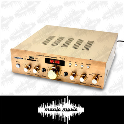 ASHTEC Bluetooth Karaoke 600w Mixer Amplifier Receiver FM Radio MP3 2x Mic Inputs