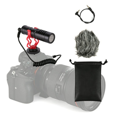 Cardioid Shotgun Microphone Kit Compact On Camera Micro DSLR MIC Video Phone
