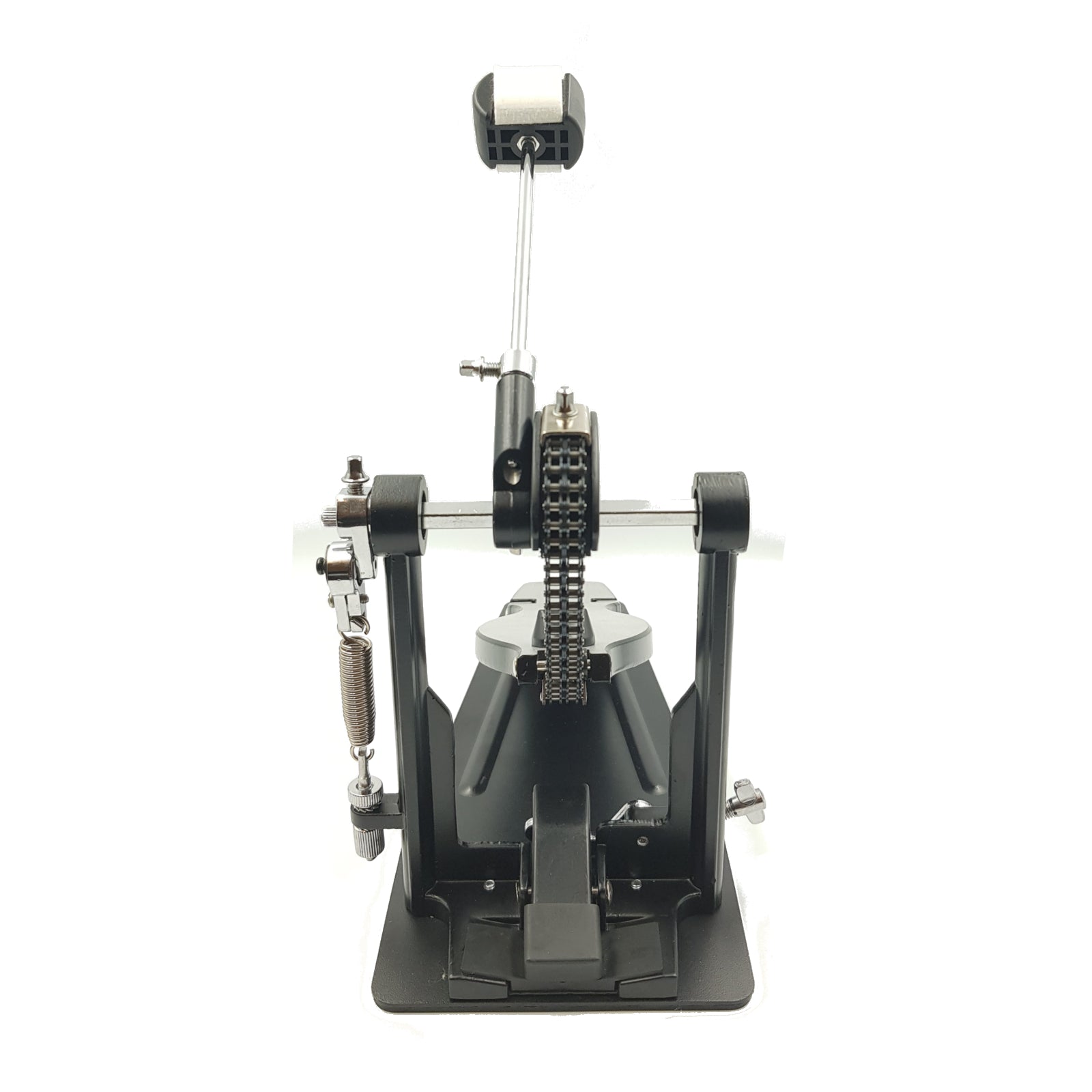 Single Bass Drum Kick Pedal ASHTEC Double Chain Dual Beater Heavy Duty