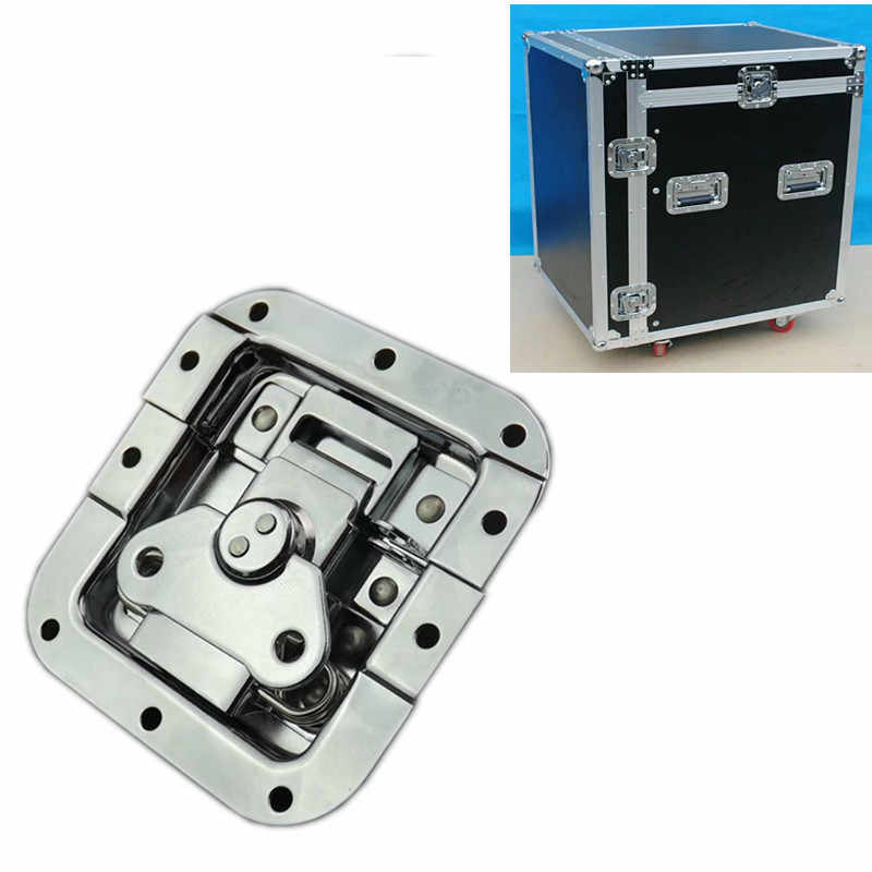 Butterfly Latch Recessed Lockable Black or Chrome Rack Flight Road Cas
