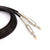 Black Stereo to Stereo 1/4" 6.35mm Jack Instrument Audio Mic Lead Australian Made