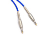 Blue Stereo to Stereo 1/4" 6.35mm Jack Instrument Audio Mic Lead Australian Made