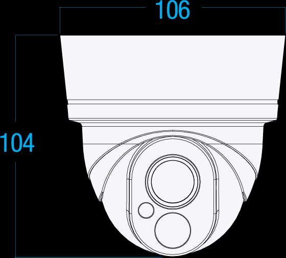 DMM15IPW - DOME MINI 15M IR IP CAMERA - 3.6MM LENS IP65 POE 1080P - DOSS