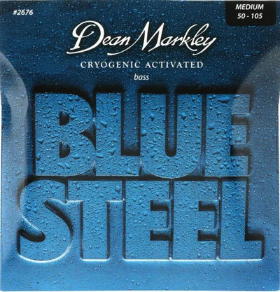 Dean Markley Blue Steel 4 Bass Guitar Strings Medium 50 -105 or Medium Light 45 - 105