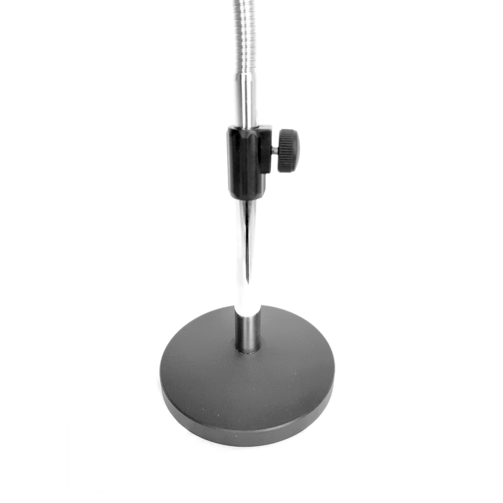 Short Desktop Mic Stand Flexible Gooseneck Heavy Cast Base Adjustable Height Table top