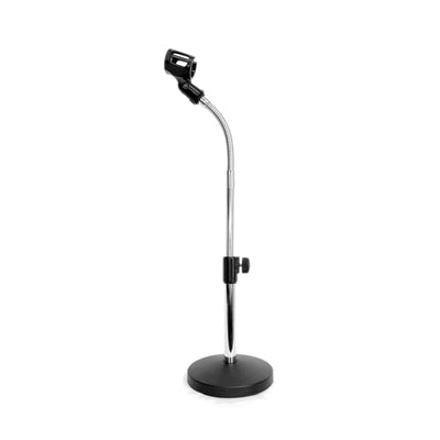 Mic Stand Flexible Gooseneck Heavy Cast Base Adjustable Height Table top