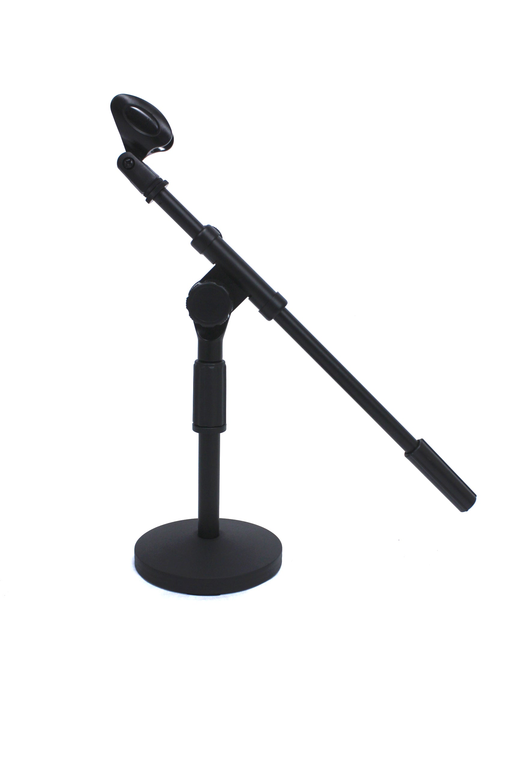 Desktop Short Microphone Mic Stand Heavy Base Adjustable Height