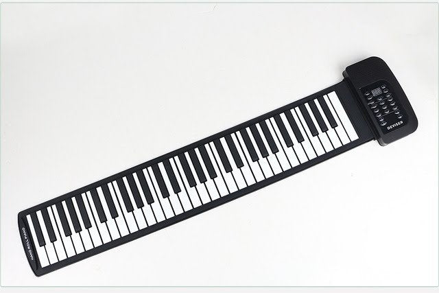 Electronic Keyboard Piano 61Keys Roll Up Soft Flexible Portable Foldable