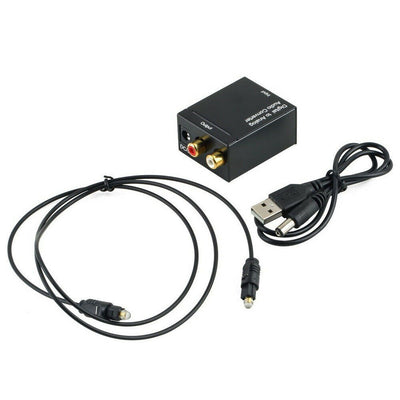 Digital to Analog Audio Converter Adapter 3.5mm Digital Optical Coaxial Toslink DAC RCA