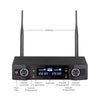 Dual Wireless Microphone System 2x Professional Cordless Mic Karaoke Vocal Stage