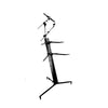Double Keyboard Piano Synth Stand Portable Folding 2 Tier + Bag + Choice of Tablet/Phone attachment or Sheet Music attachment