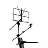 Double Keyboard Piano Synth Stand Portable Folding 2 Tier + Bag + Choice of Tablet/Phone attachment or Sheet Music attachment