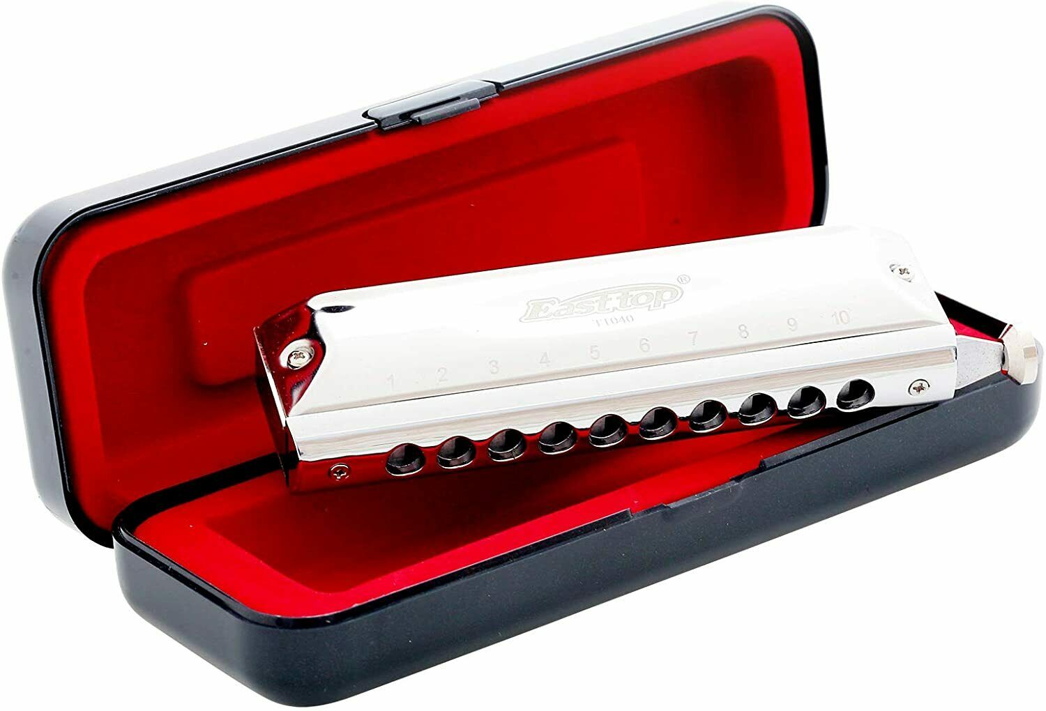 East Top T10-40 Harmonica Chromatic Mouth Organ Key of C Blues Harp